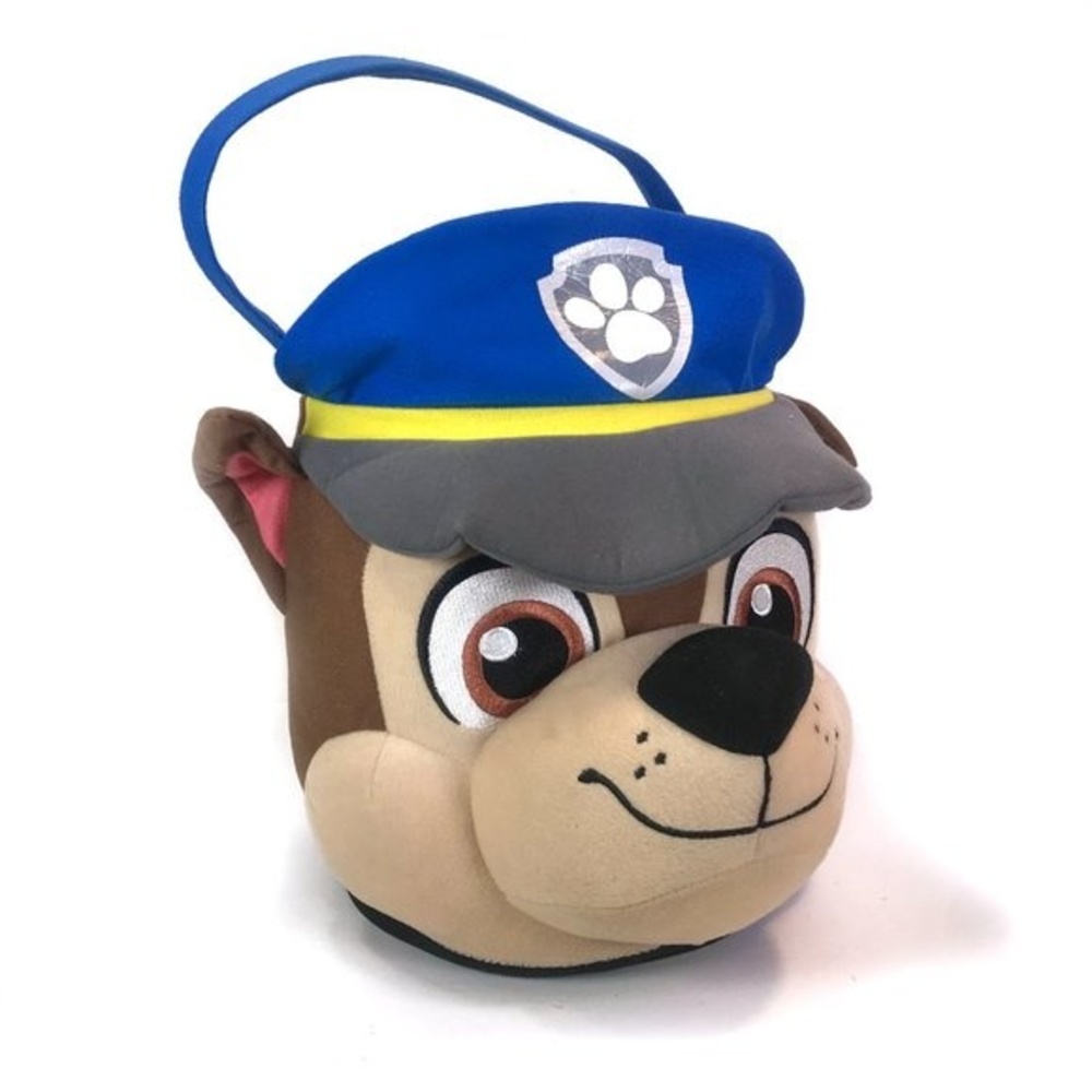 Nickelodeon Paw Patrol Chase Jumbo Plush Basket Tote for Easter, Toys or Treats